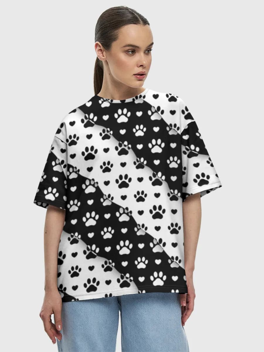 Women's oversized cotton T-shirt