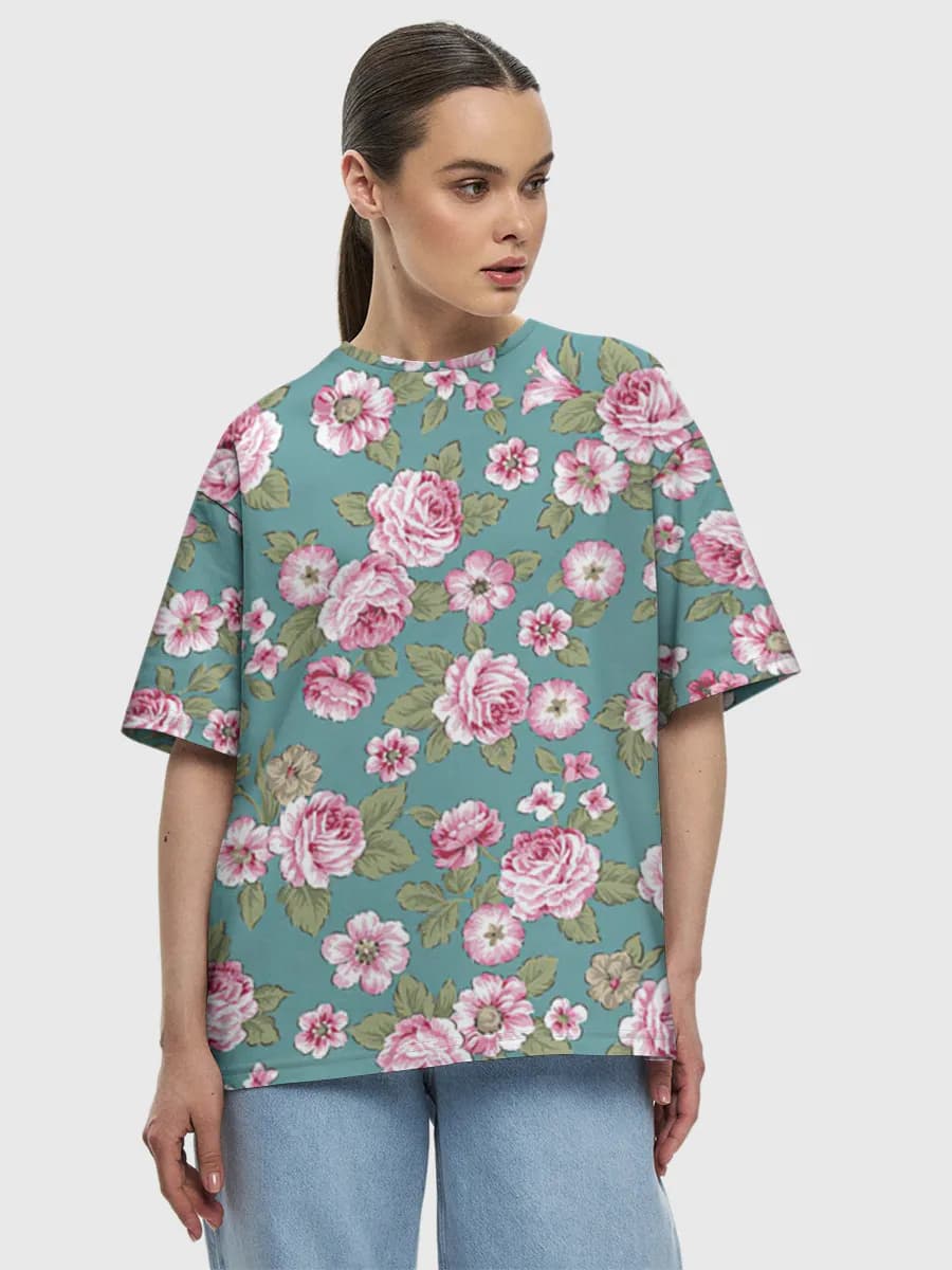 Women's oversized cotton T-shirt