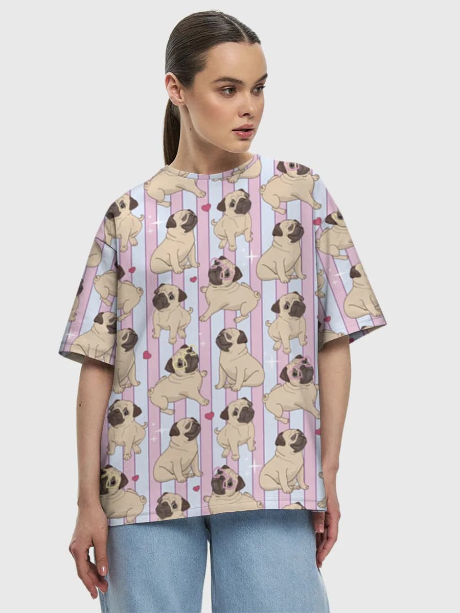 Women's oversized cotton T-shirt