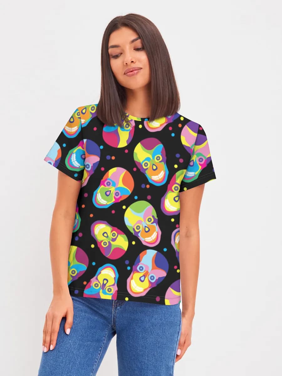 Neon Pop Art Skulls