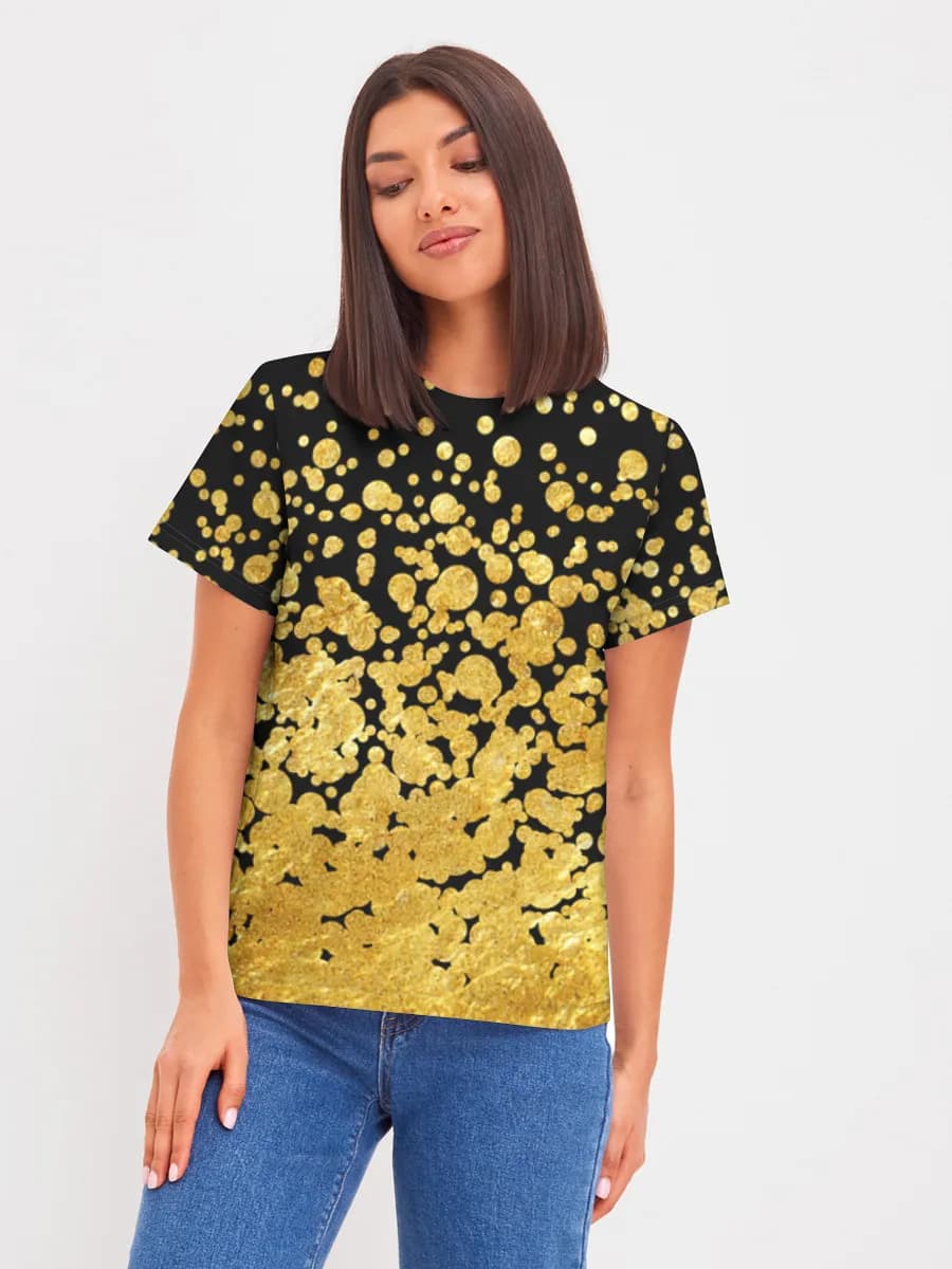 Gold Glitter Confetti Burst