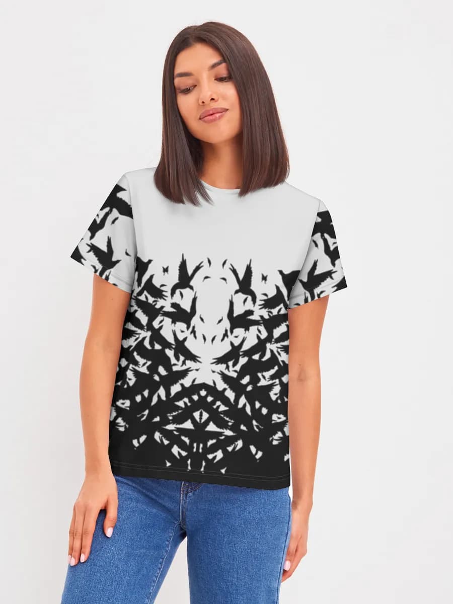 Flock of Birds Silhouette