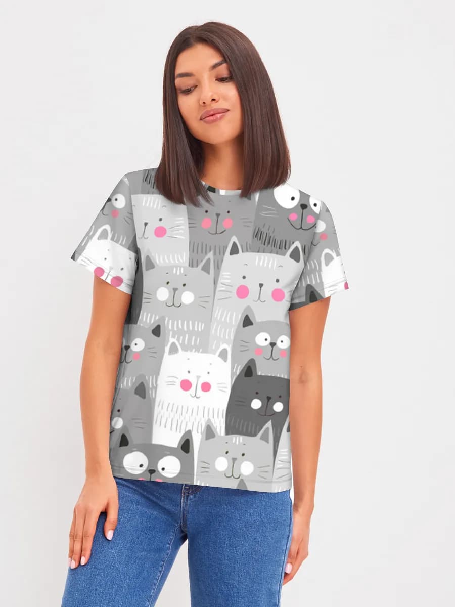 Women's basic cotton T-shirt