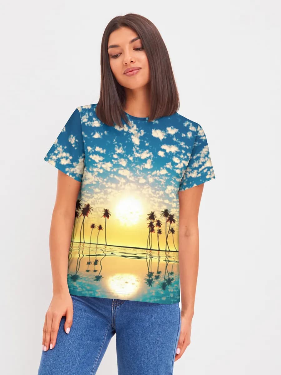 Women's basic cotton T-shirt