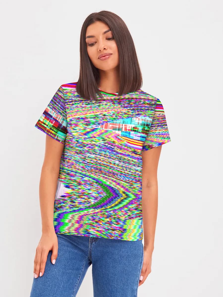 Rainbow Glitch Static
