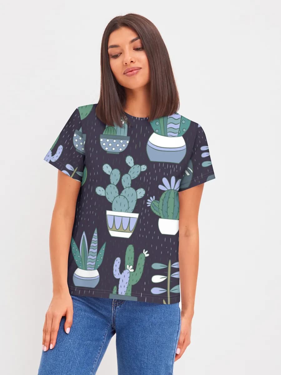 Women's basic cotton T-shirt