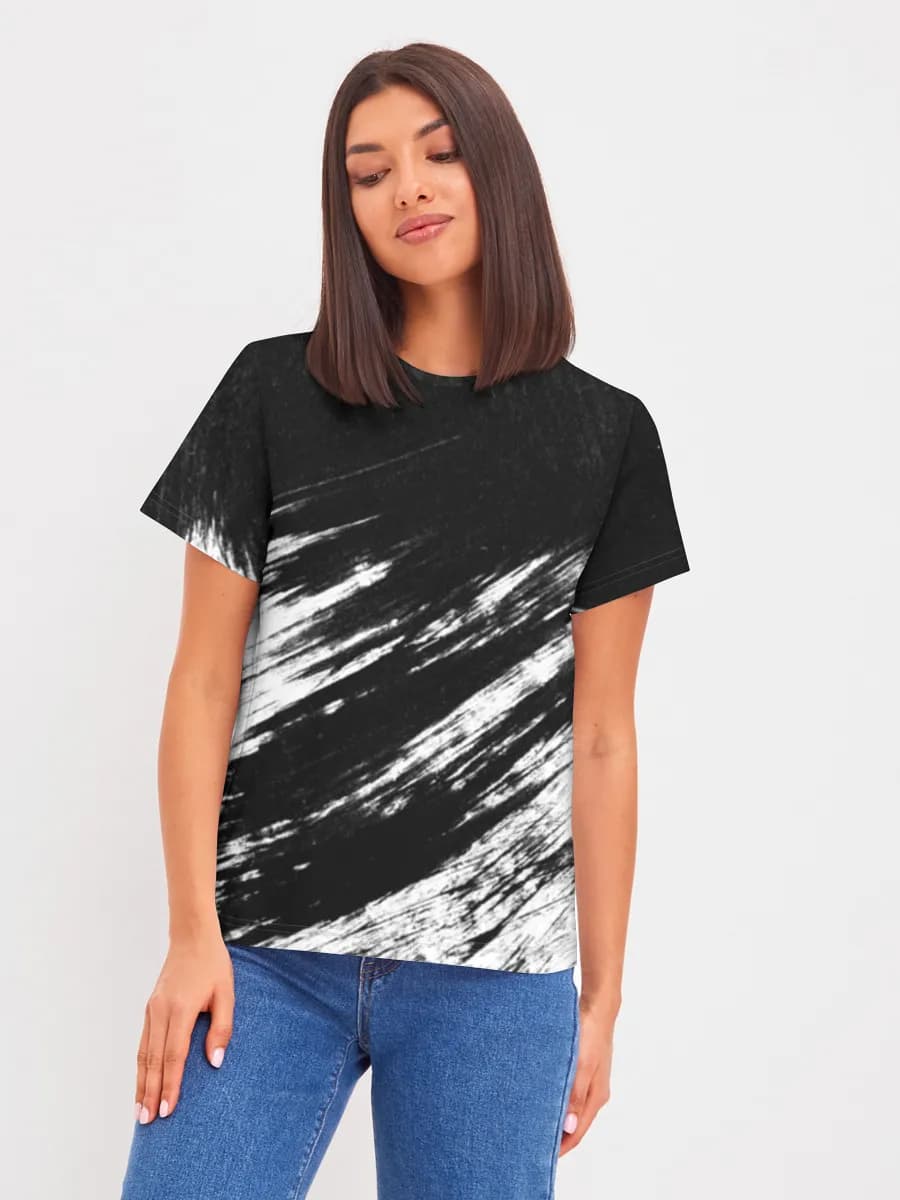 Black White Brushstorm