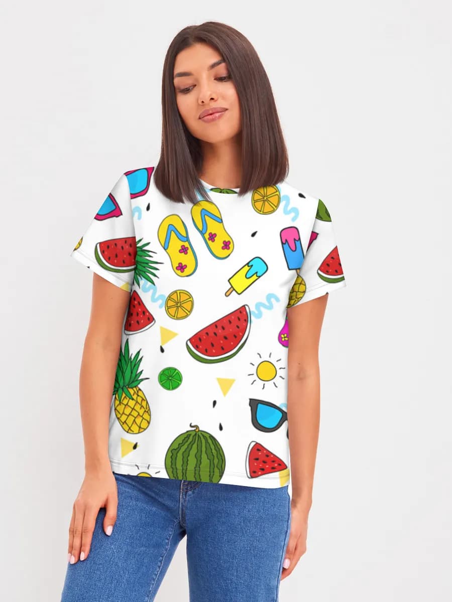 Women's basic cotton T-shirt