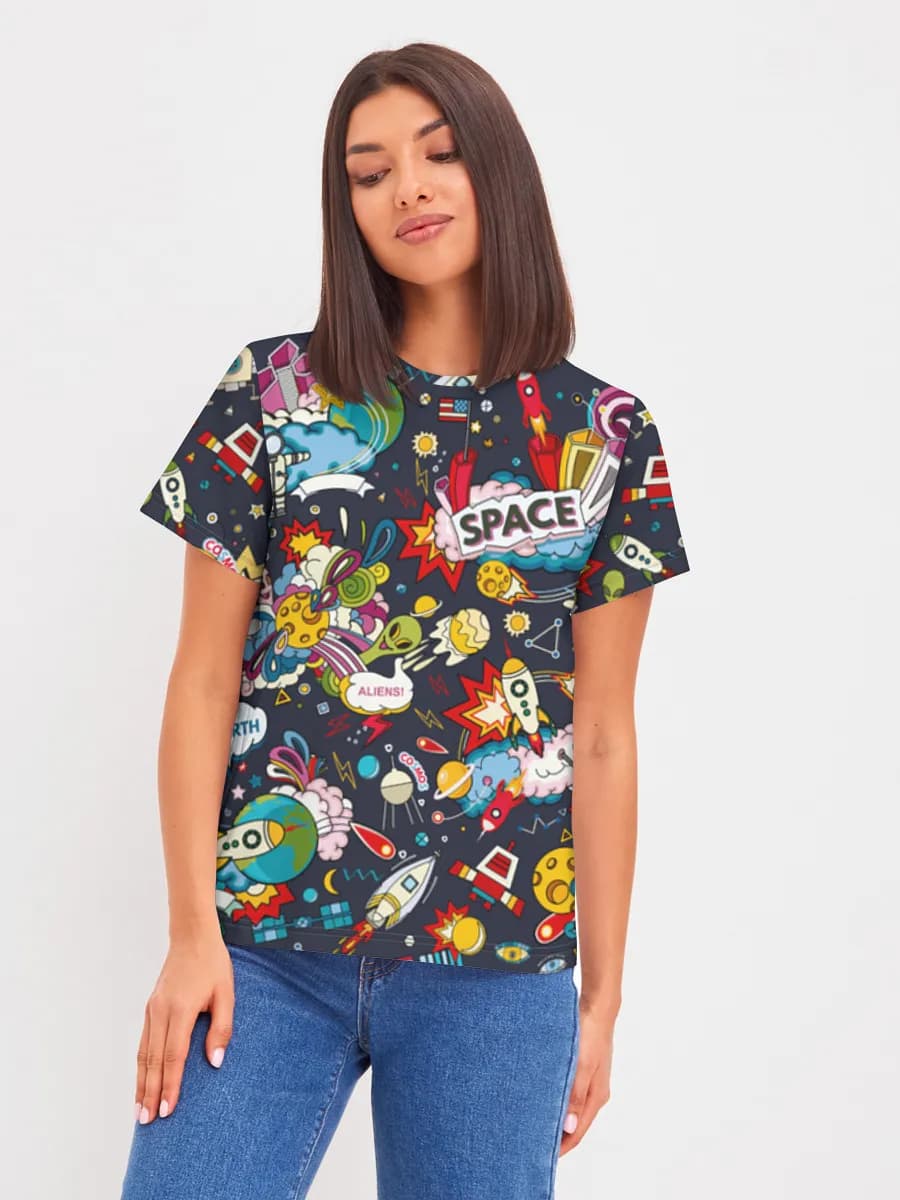 Women's basic cotton T-shirt