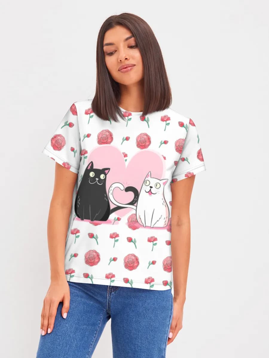 Love Cats With Roses