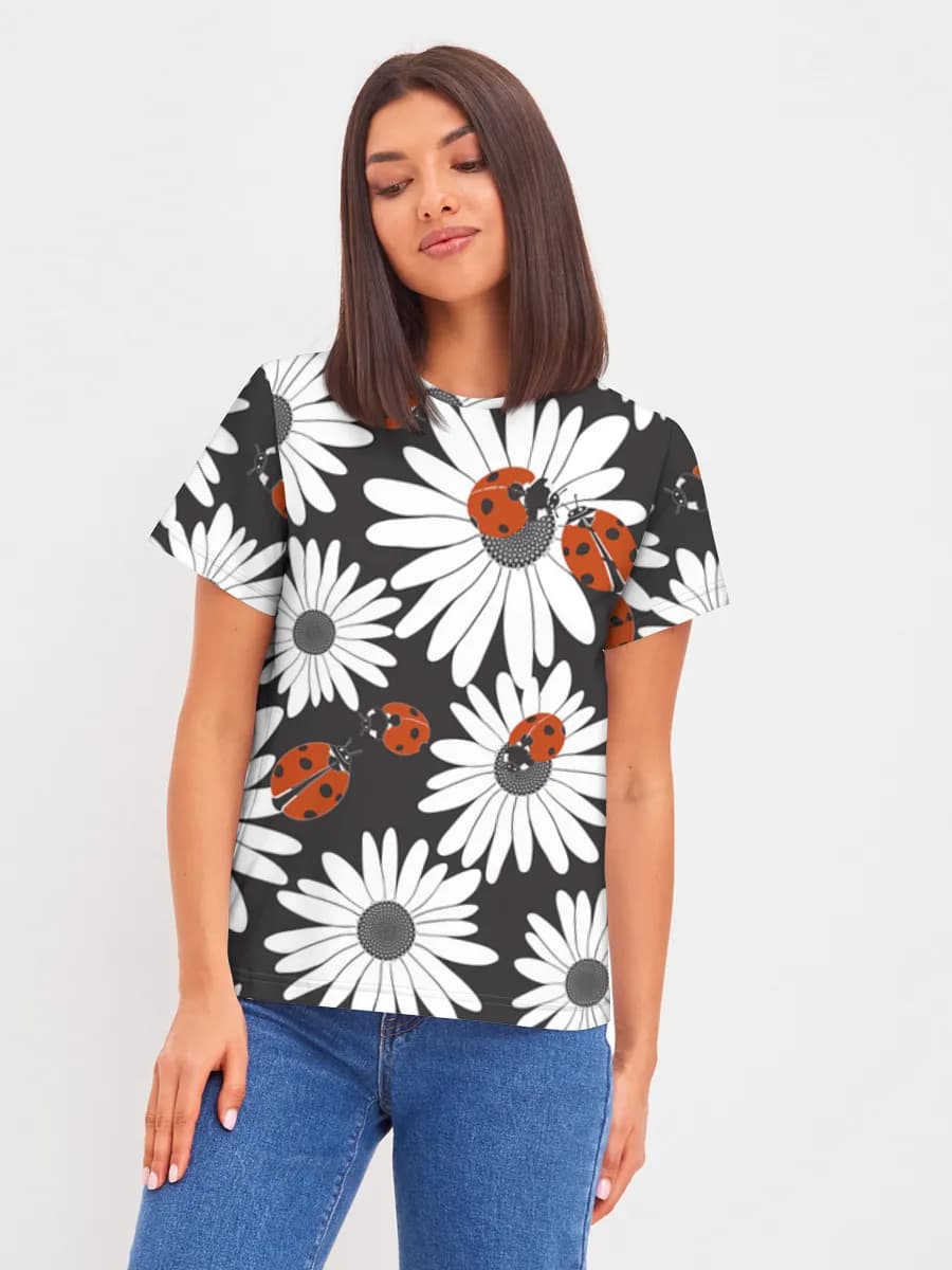 Ladybugs On Daisies