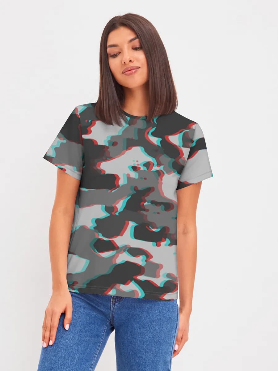 Glitch Camo Anaglyph