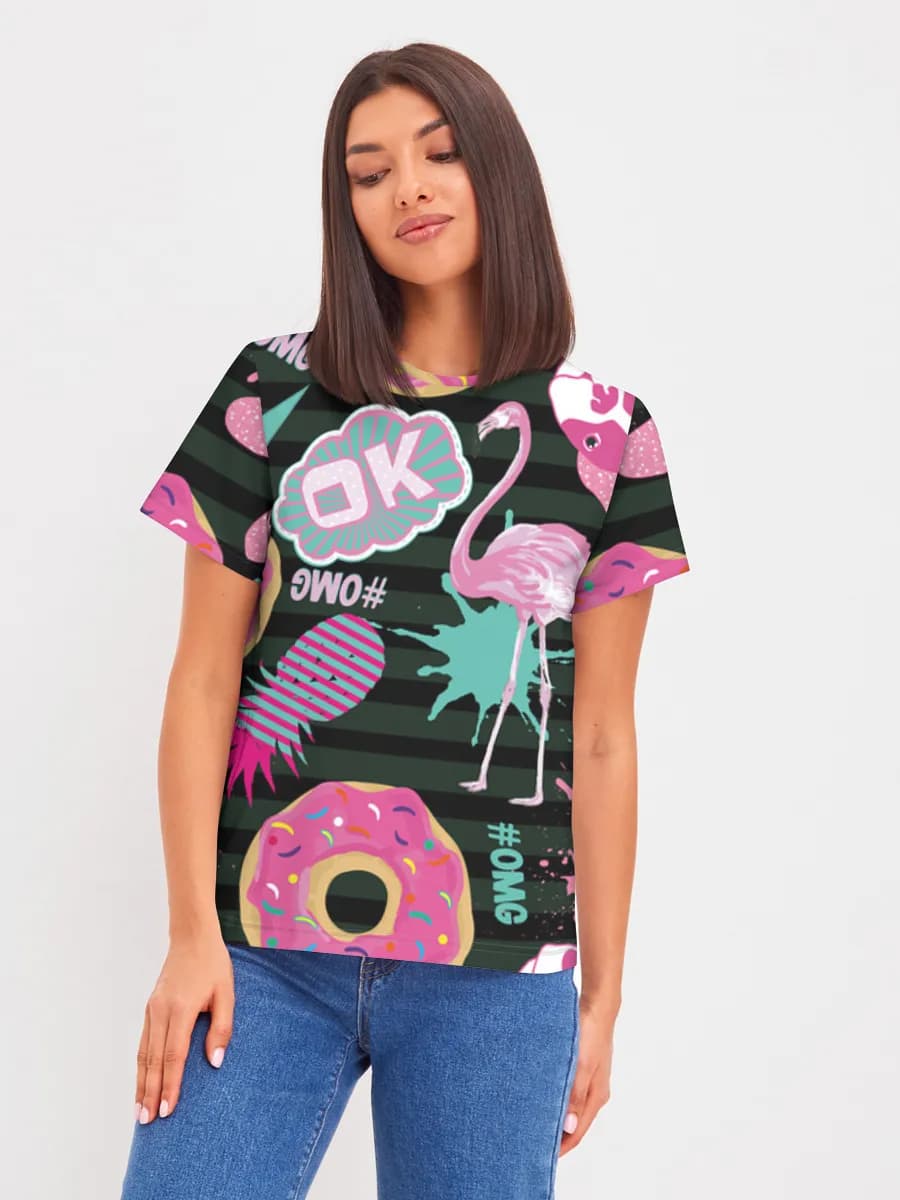Women's basic cotton T-shirt