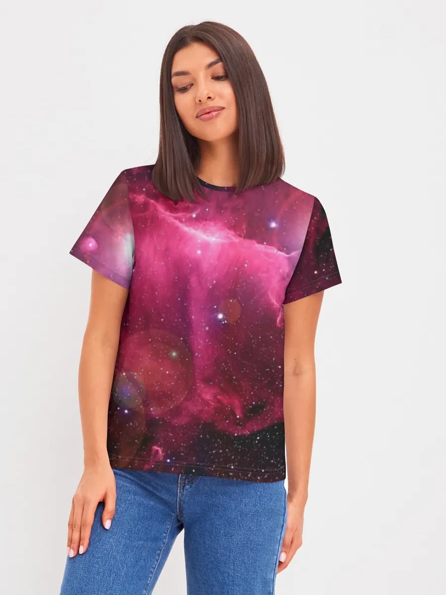 Magenta Nebula Starfield