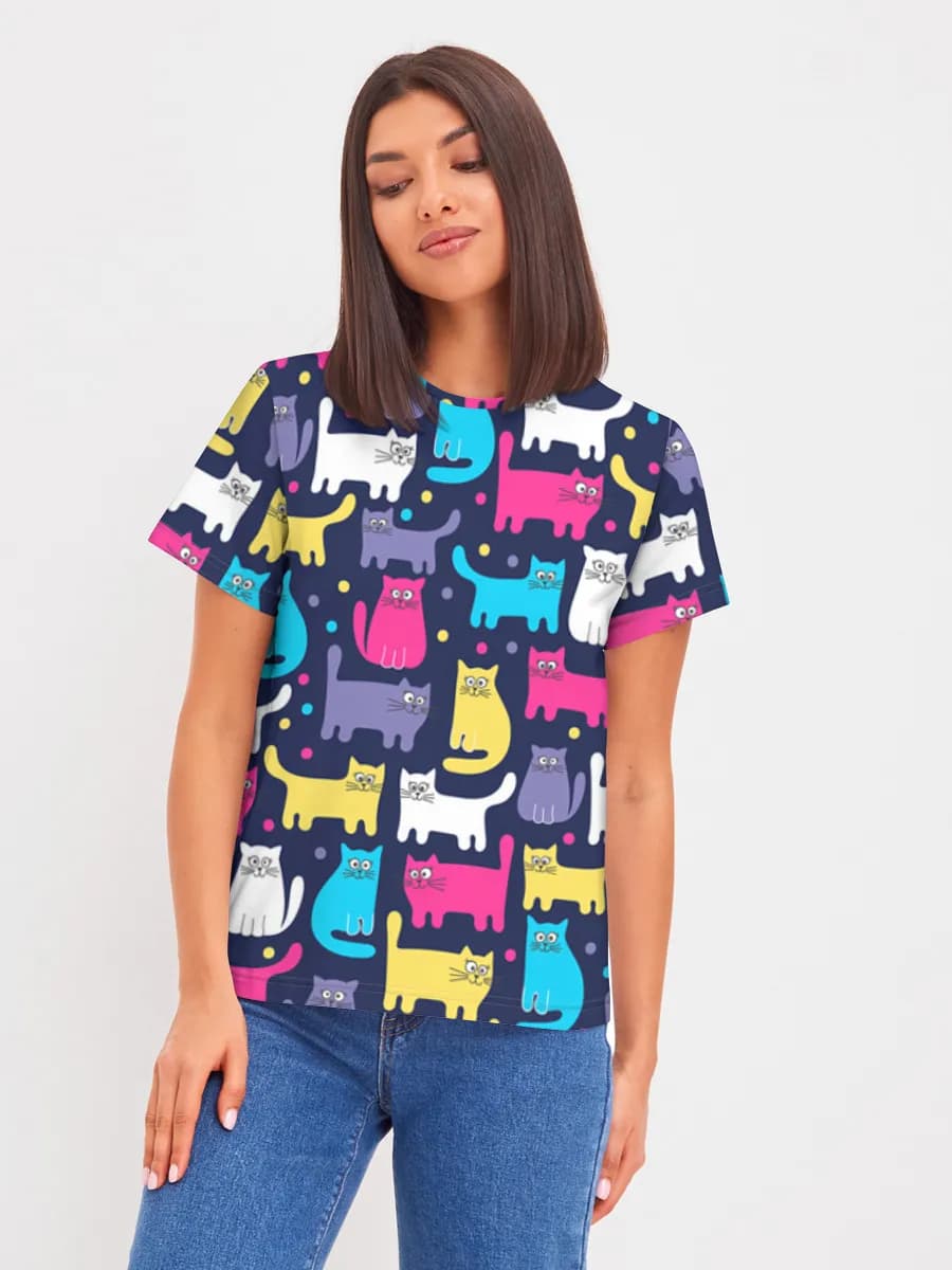 Colorful Cartoon Cats