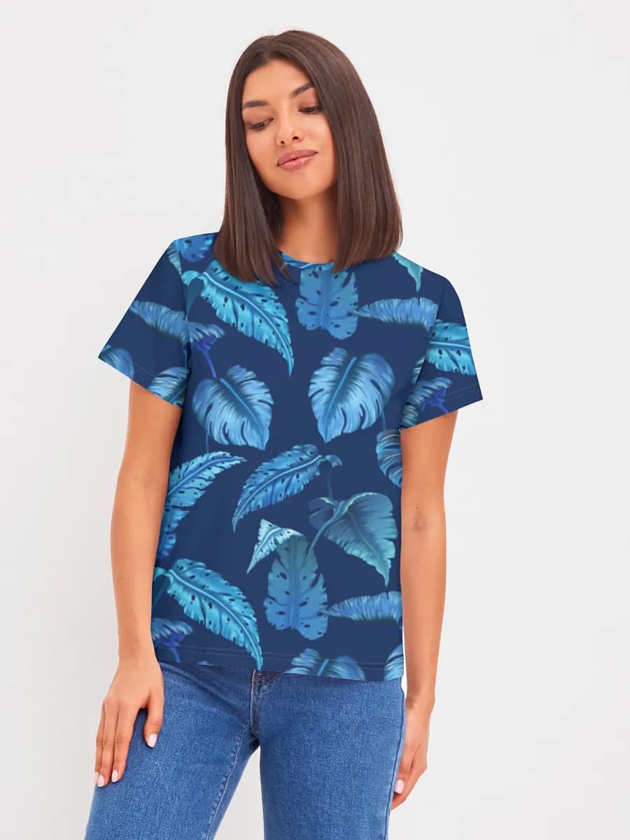 Blue Tropical Leaves