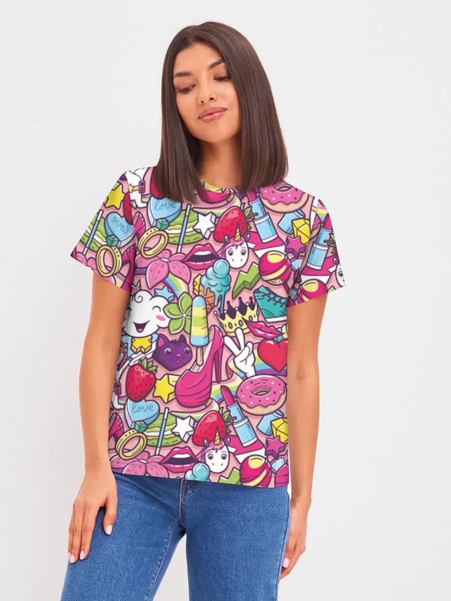 Women's basic cotton T-shirt