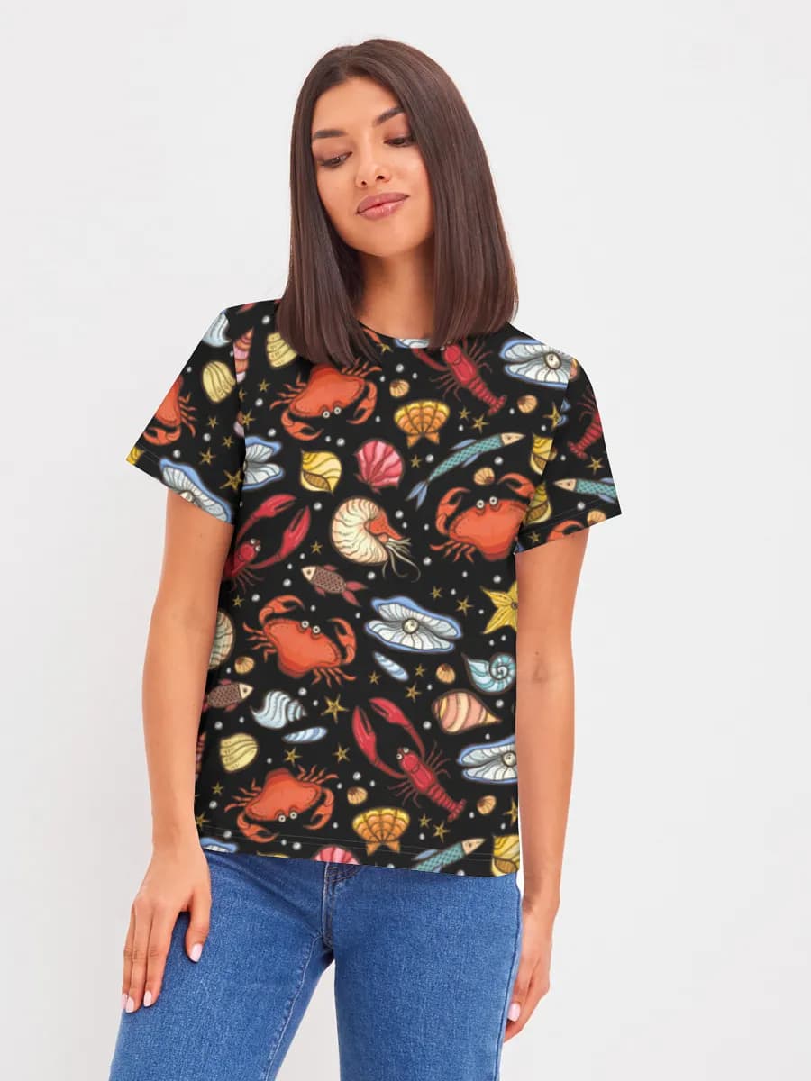 Women's basic cotton T-shirt