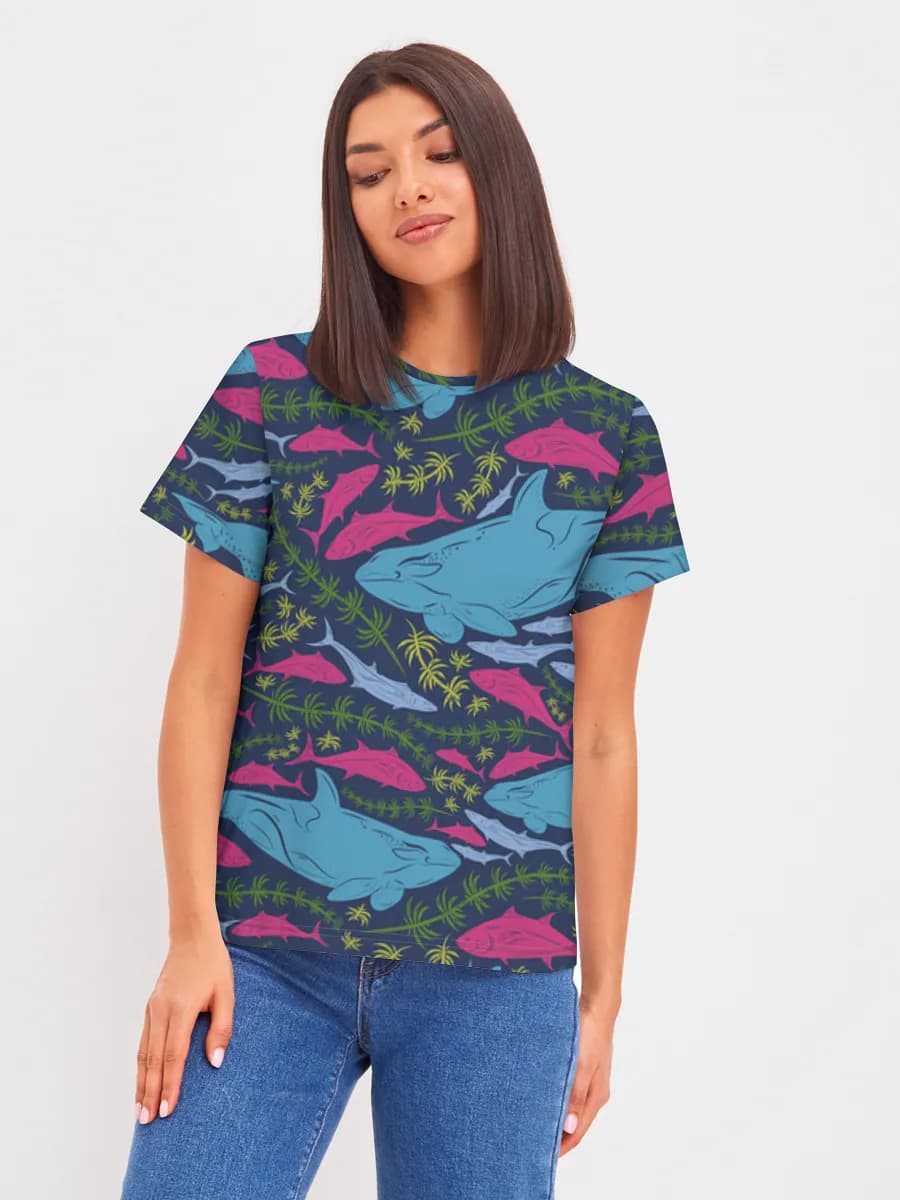 Women's basic cotton T-shirt