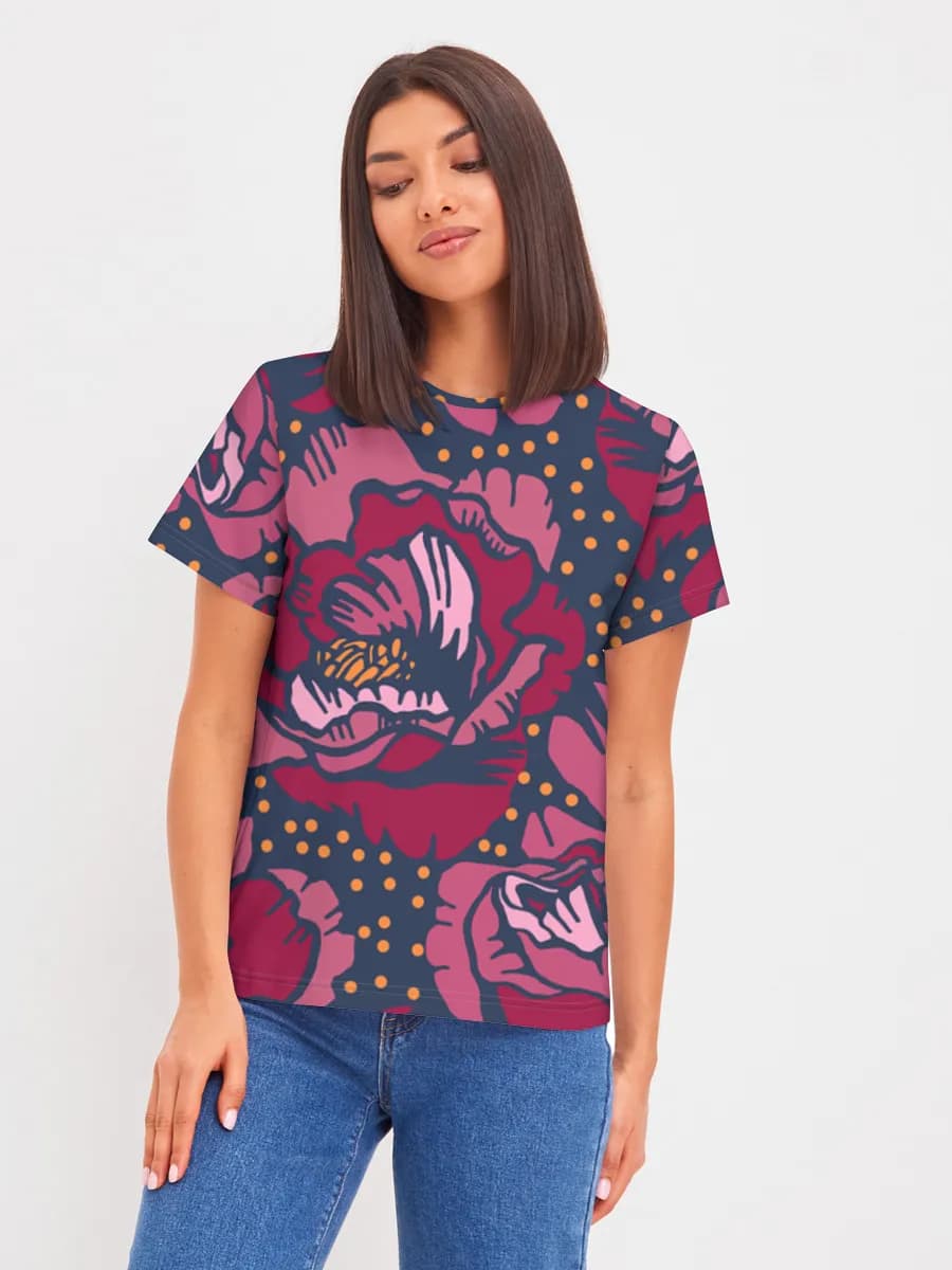 Women's basic cotton T-shirt