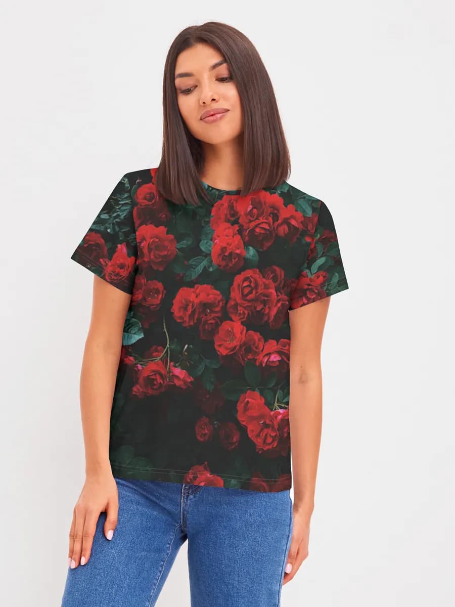 Moody Red Roses
