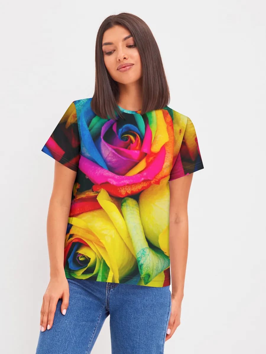 Rainbow Rose Bouquet