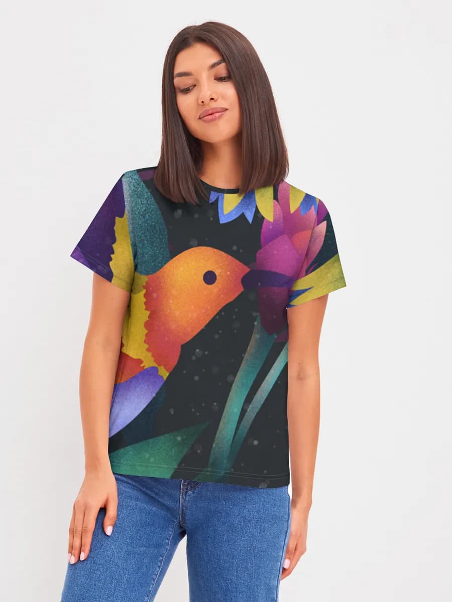 Women's basic cotton T-shirt