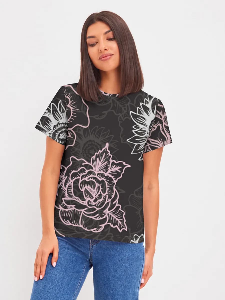 Women's basic cotton T-shirt