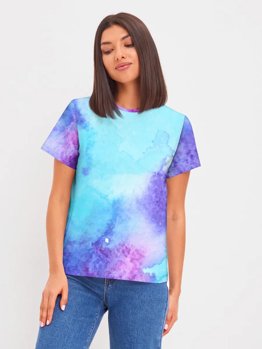 Blue Purple Watercolor Wash