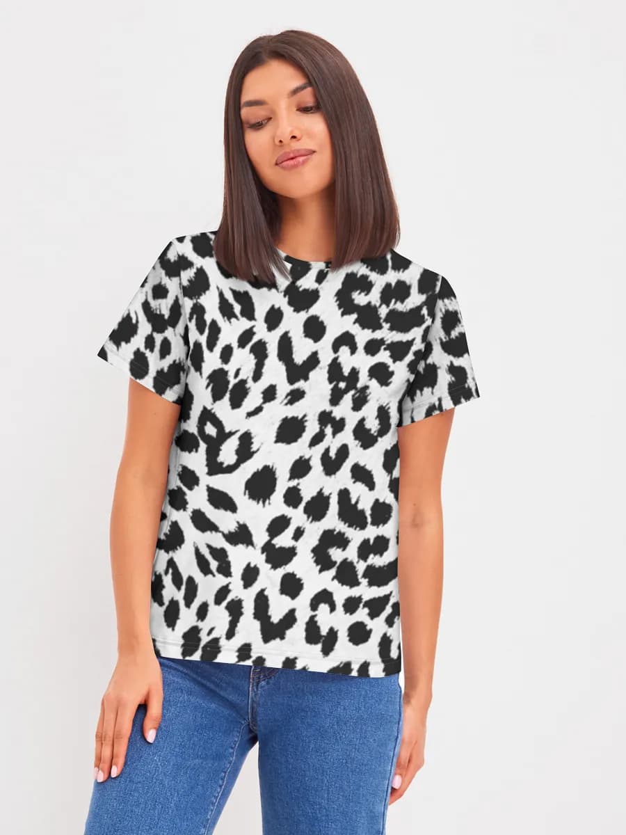 Black And White Leopard Print