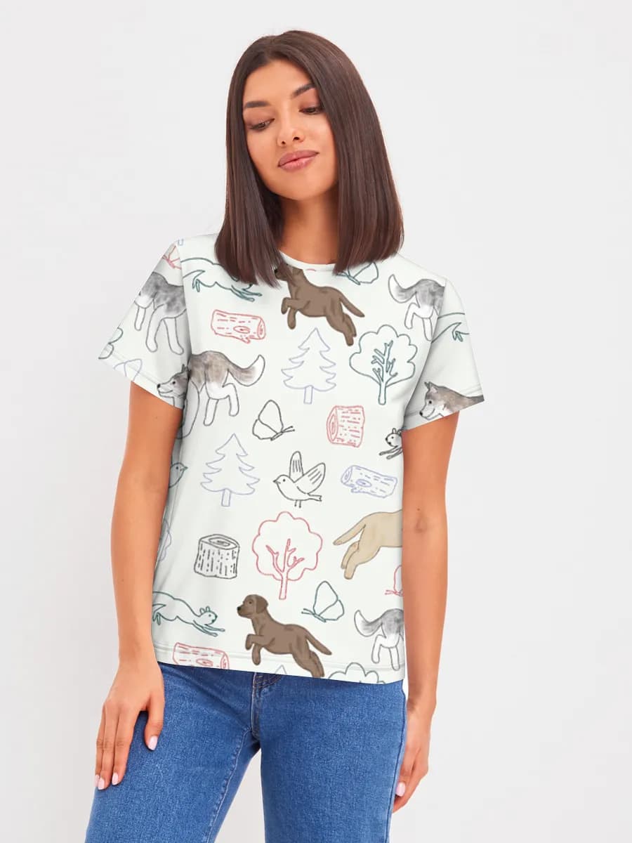 Women's basic cotton T-shirt