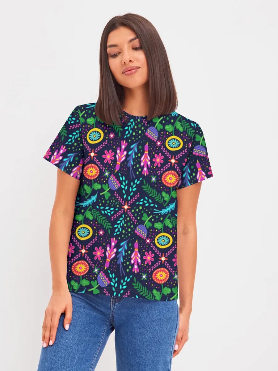 Women's basic cotton T-shirt