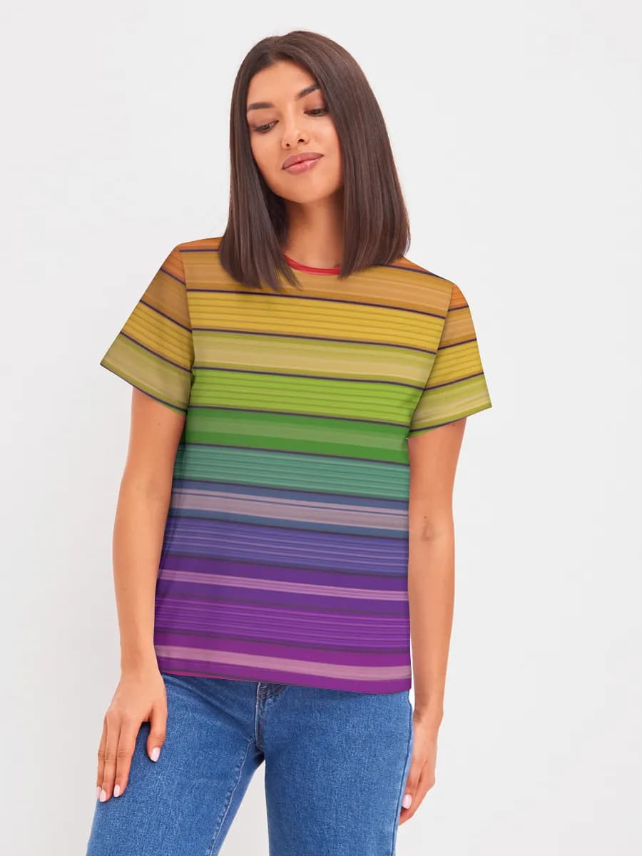 Rainbow Serape Stripes