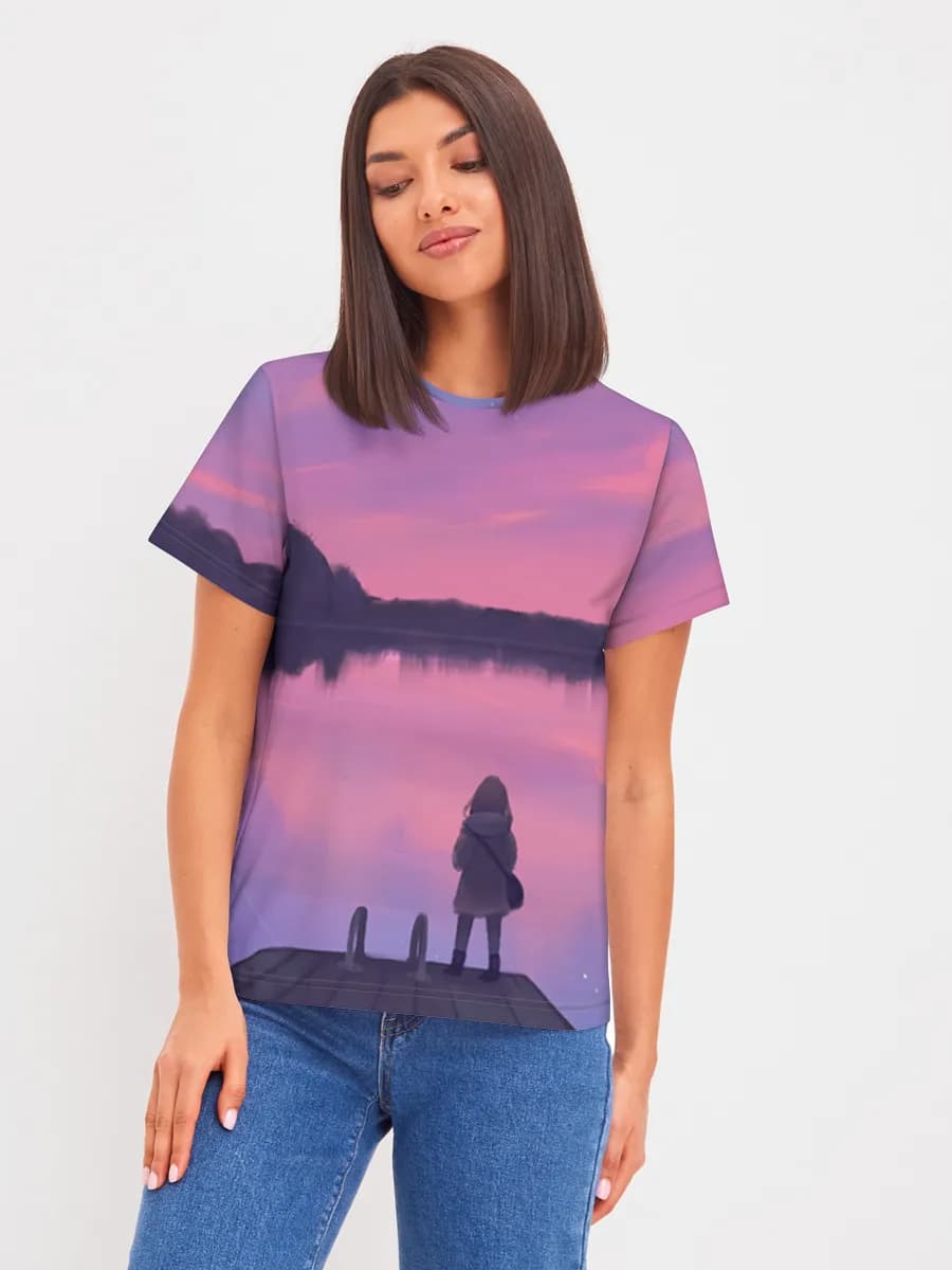 Women's basic cotton T-shirt