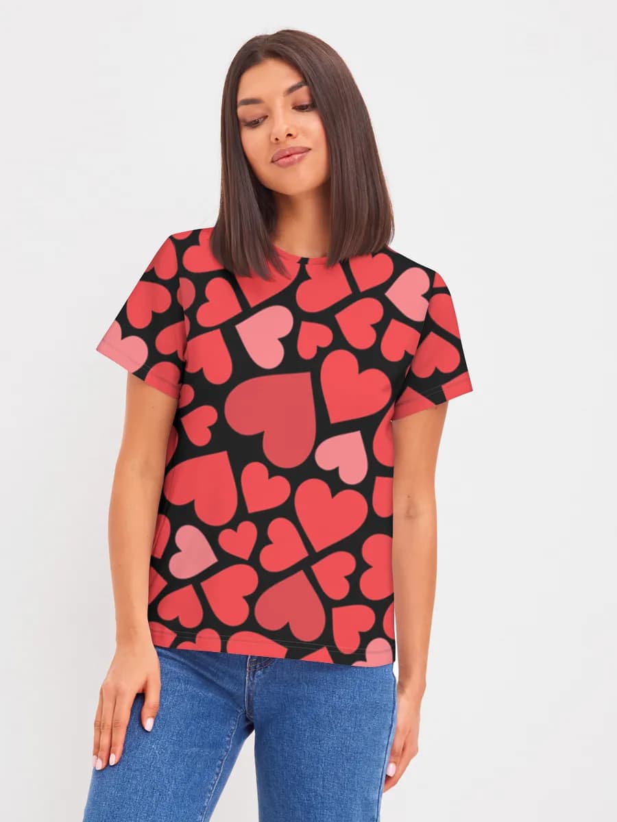 Red And Pink Hearts
