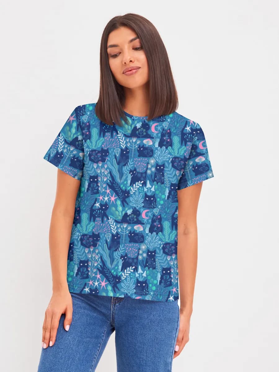 Women's basic cotton T-shirt
