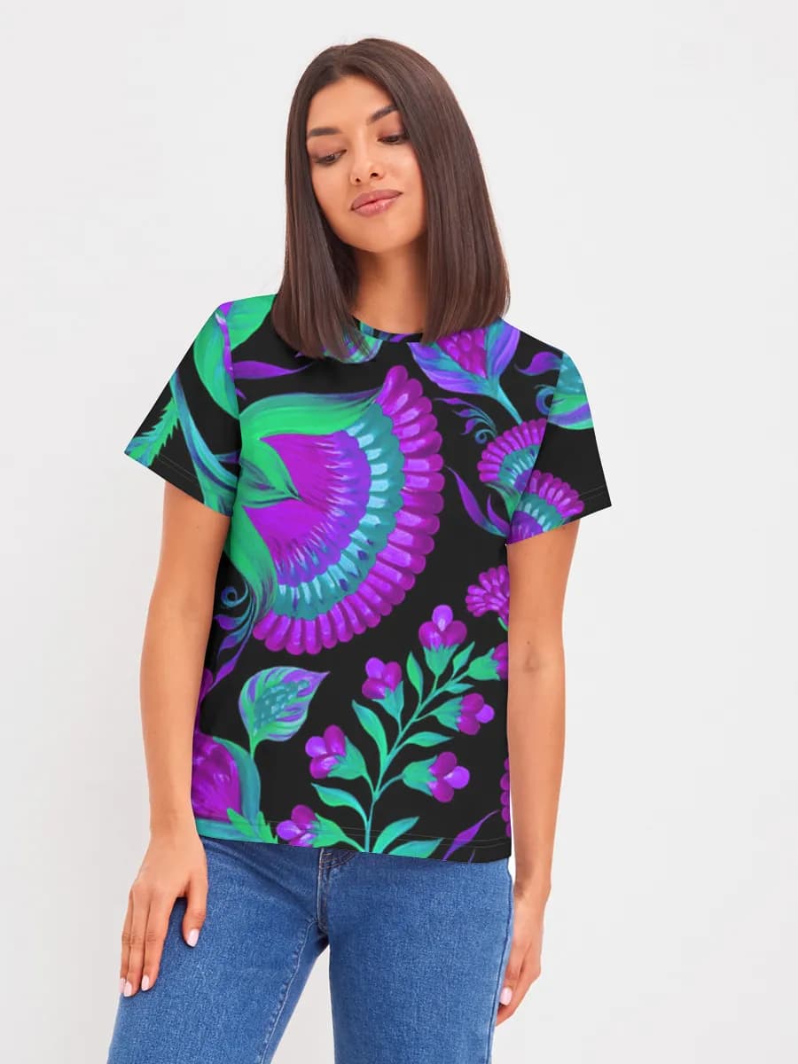 Women's basic cotton T-shirt