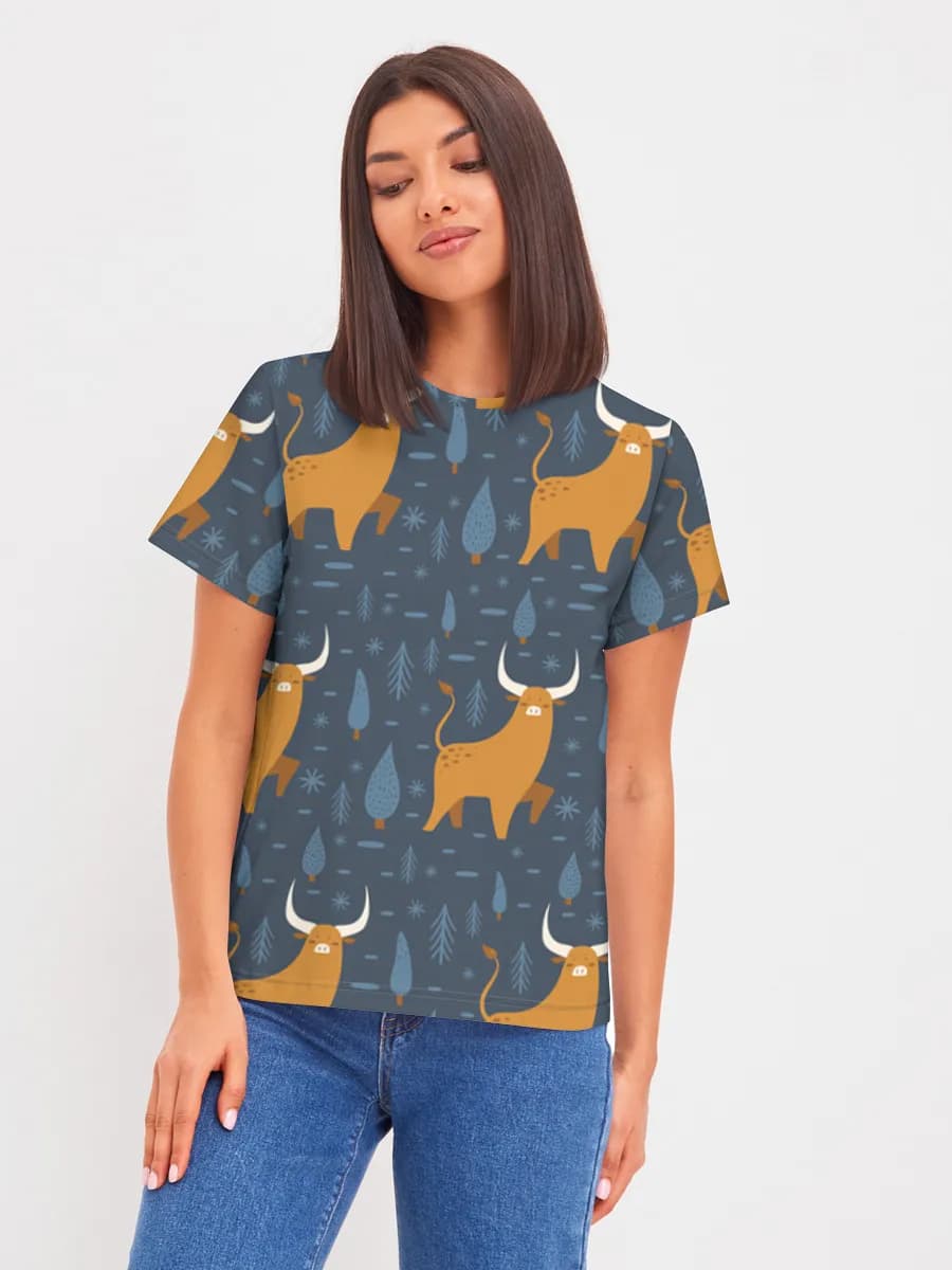 Women's basic cotton T-shirt
