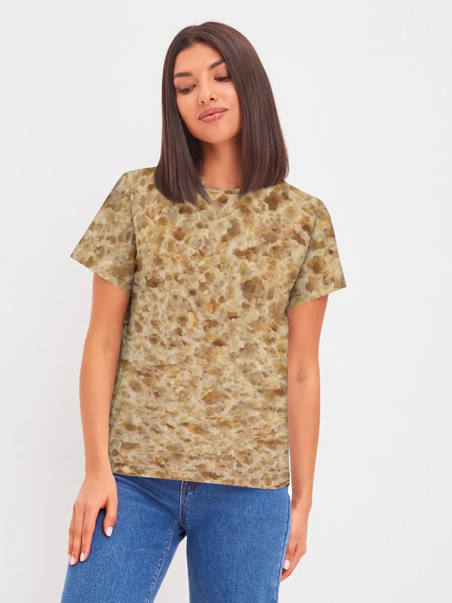 Whole Wheat Bread Texture — Women's basic cotton T-shirt