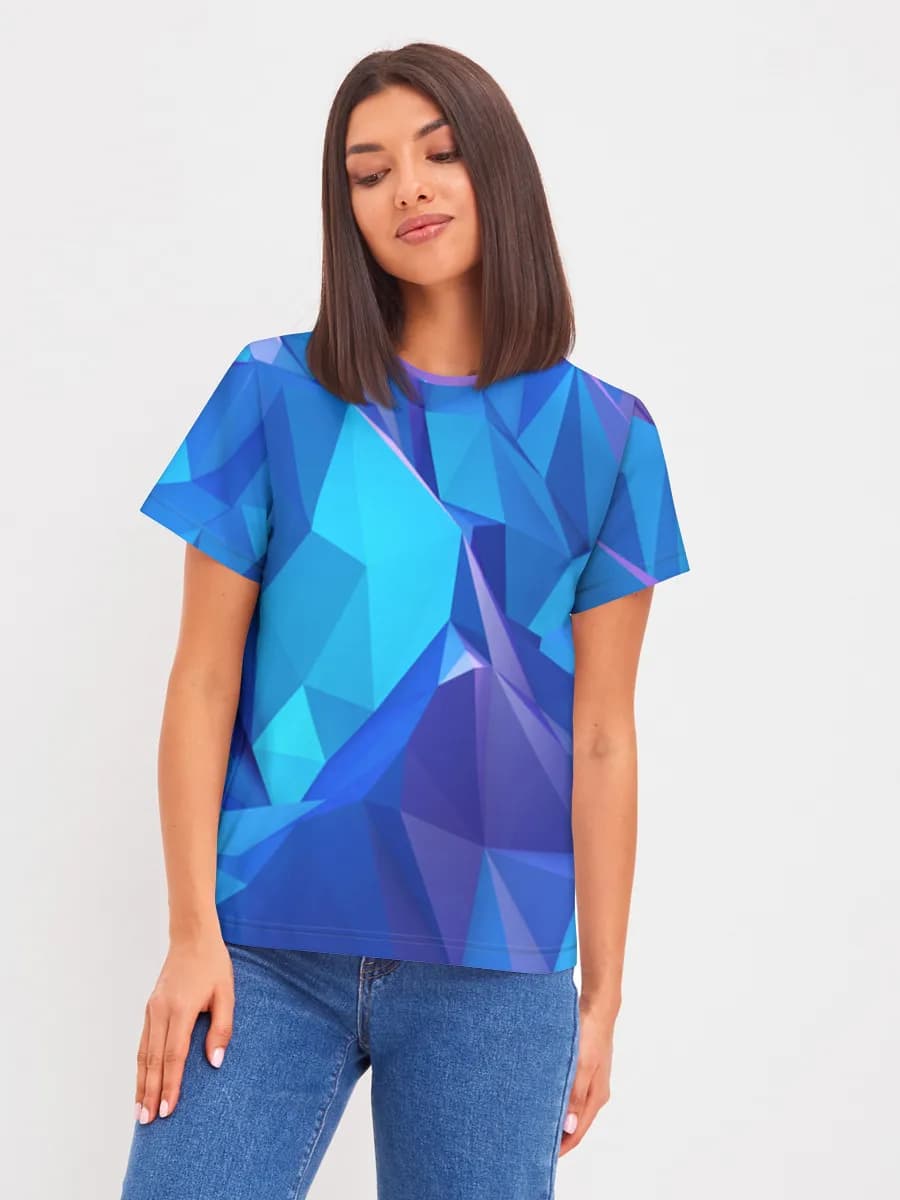 Low Poly Blue Mountains