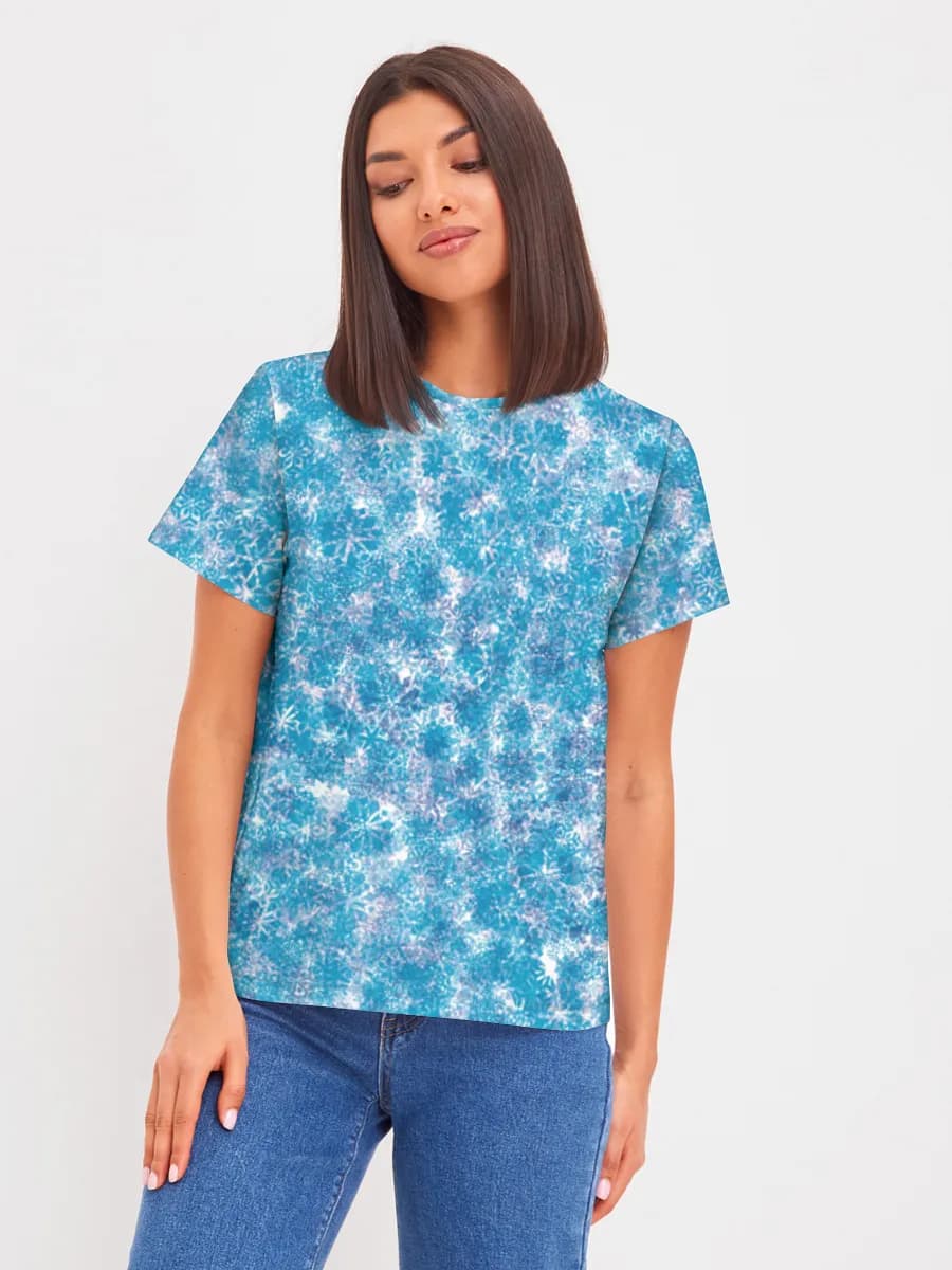 Icy Blue Snowflakes