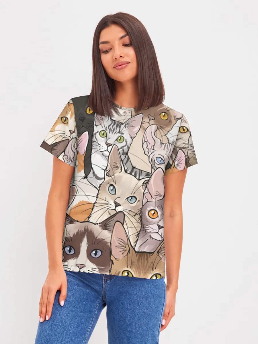Women's basic cotton T-shirt