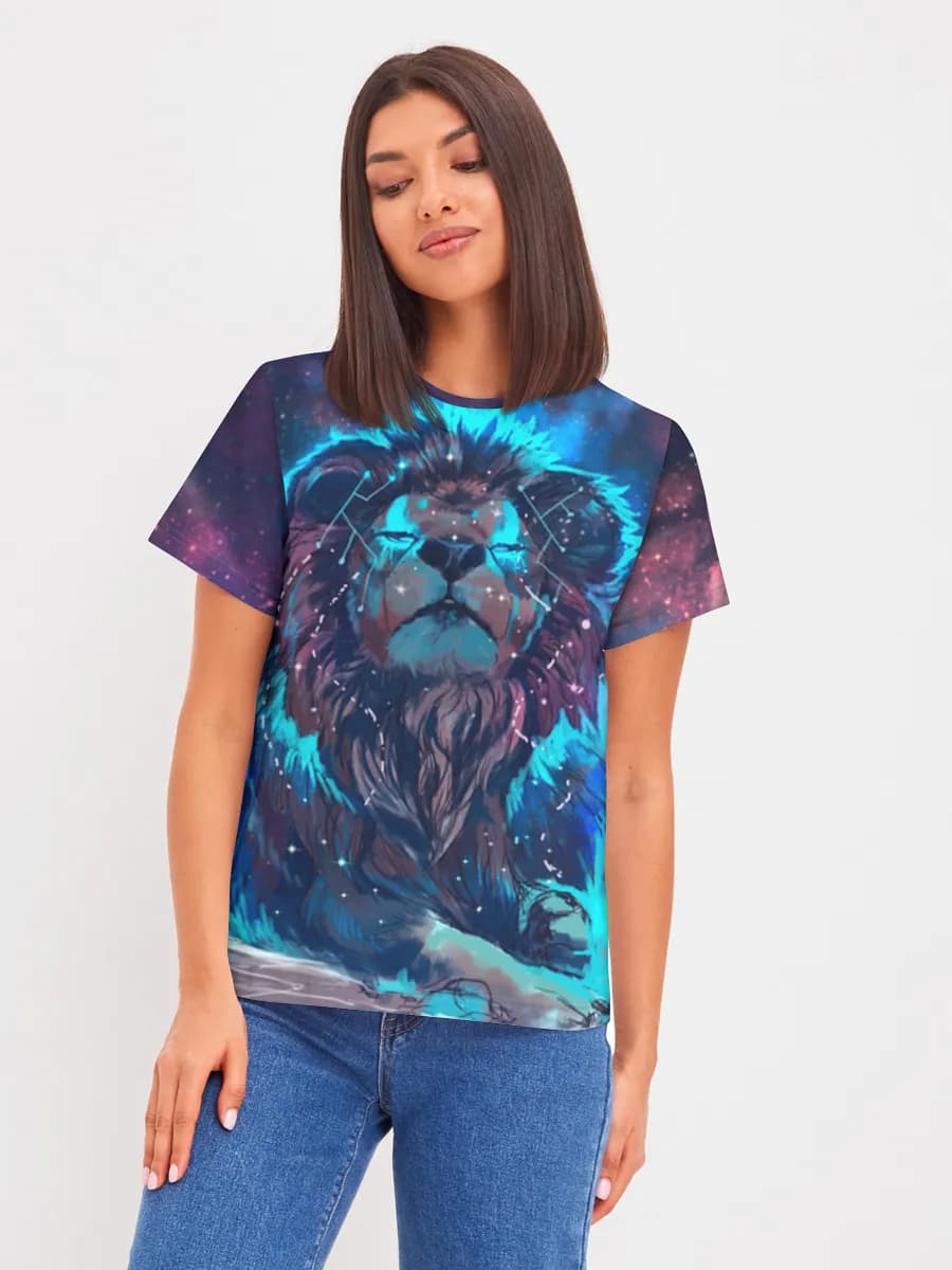 Cosmic Neon Lion