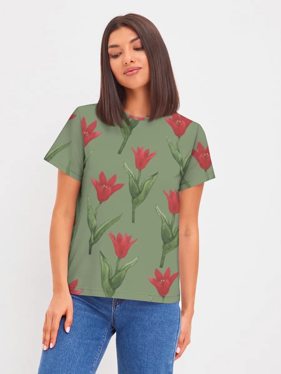 Women's basic cotton T-shirt