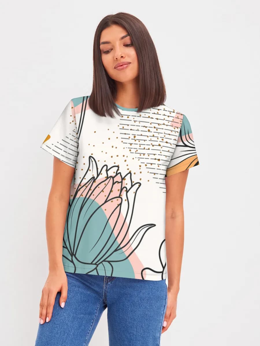 Women's basic cotton T-shirt
