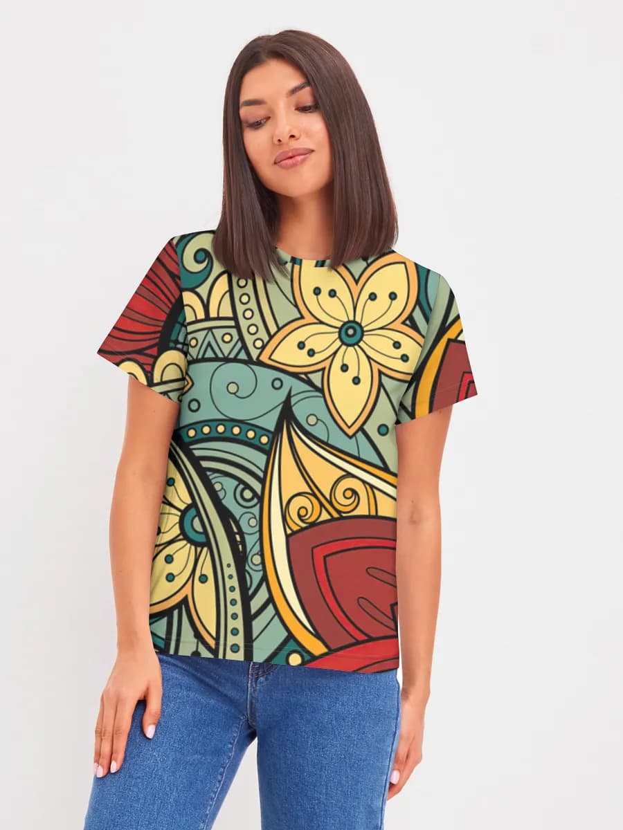 Women's basic cotton T-shirt