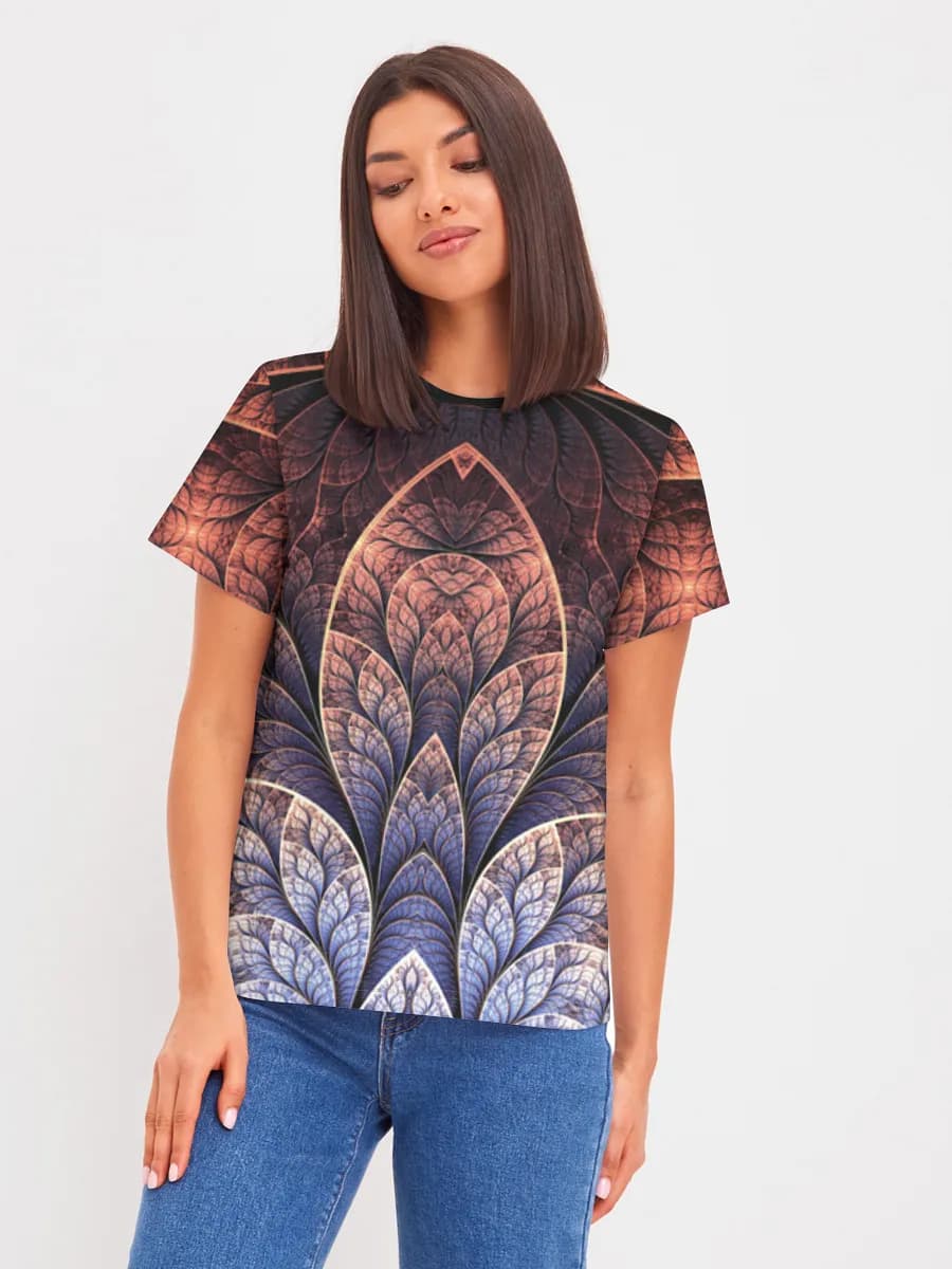 Symmetric Fractal Feather Bloom