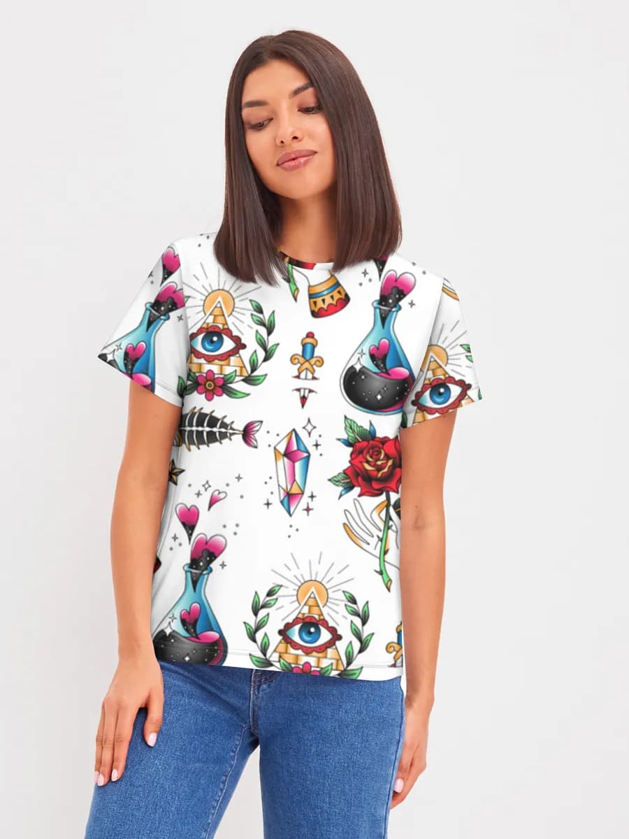Women's basic cotton T-shirt