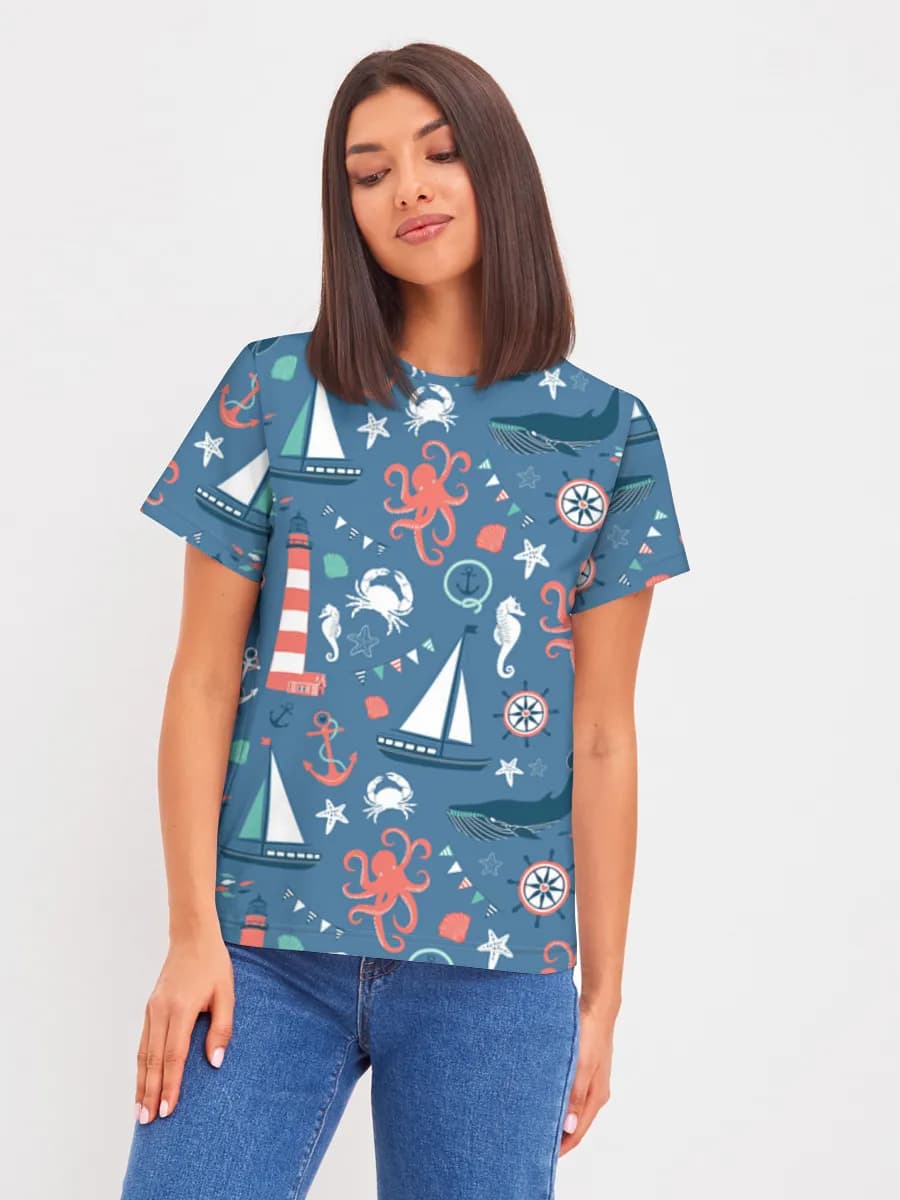 Women's basic cotton T-shirt