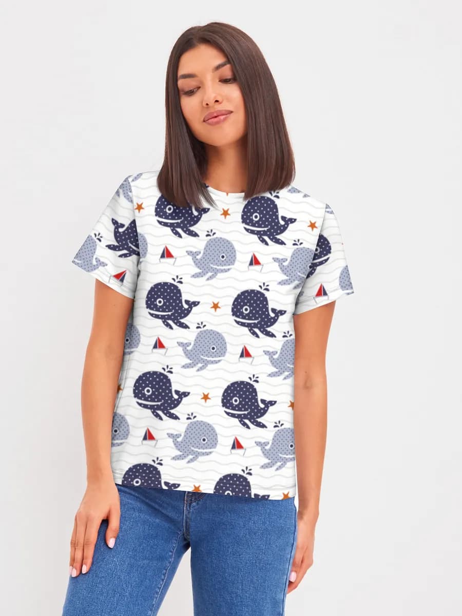 Women's basic cotton T-shirt
